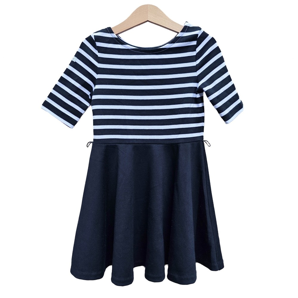 Polo Ralph Lauren Girls Dress Size 5 Navy White Striped Nautical Preppy